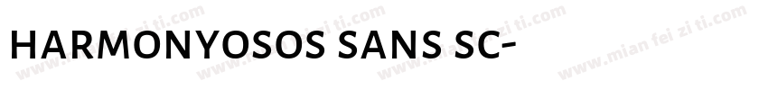 harmonyosos sans sc字体转换